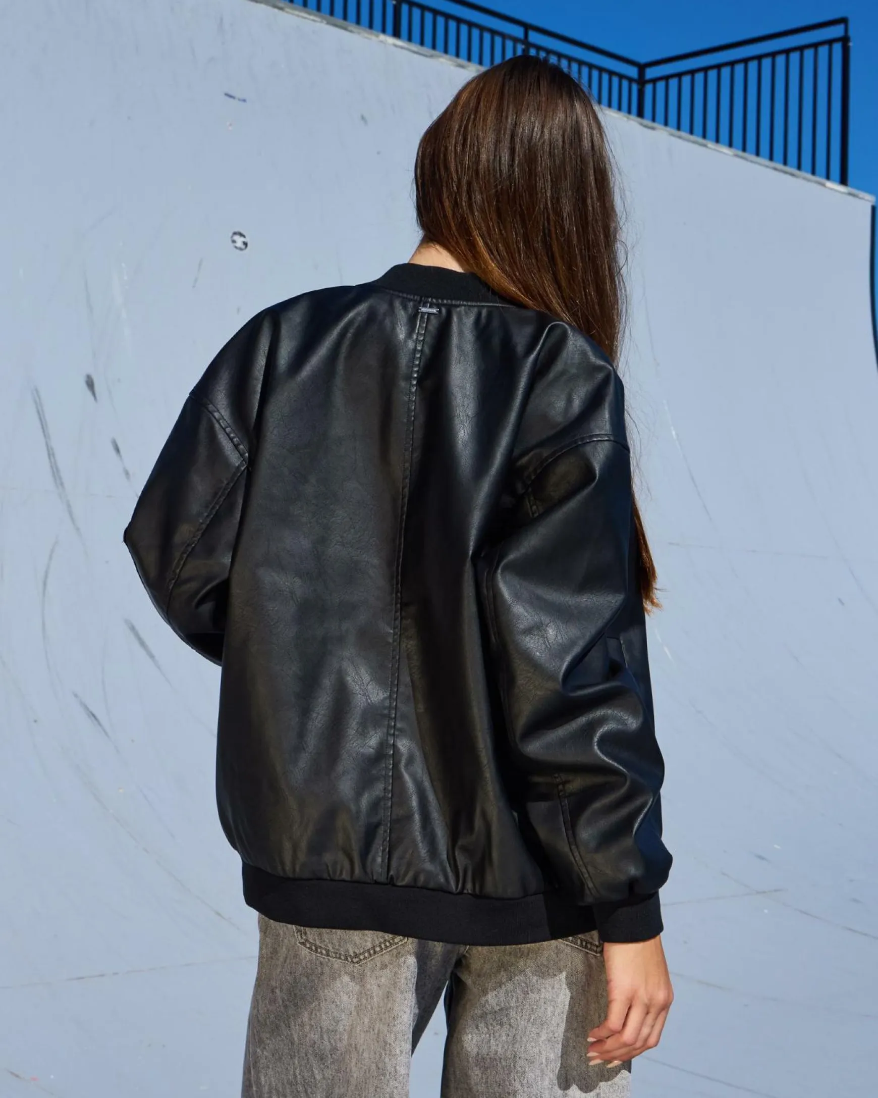 Ace Faux Leather Jacket