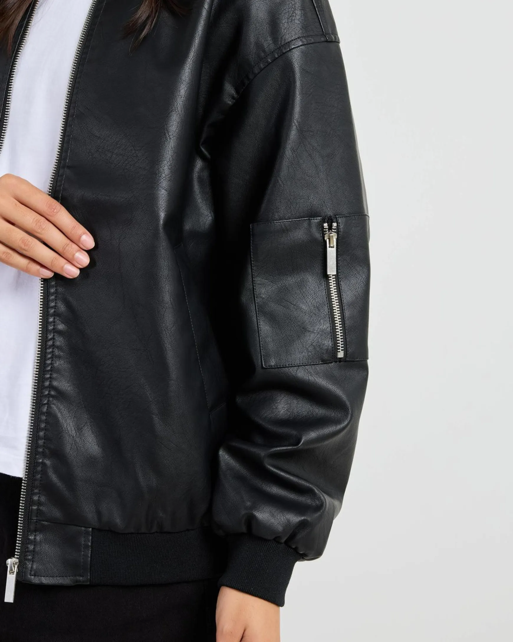 Ace Faux Leather Jacket