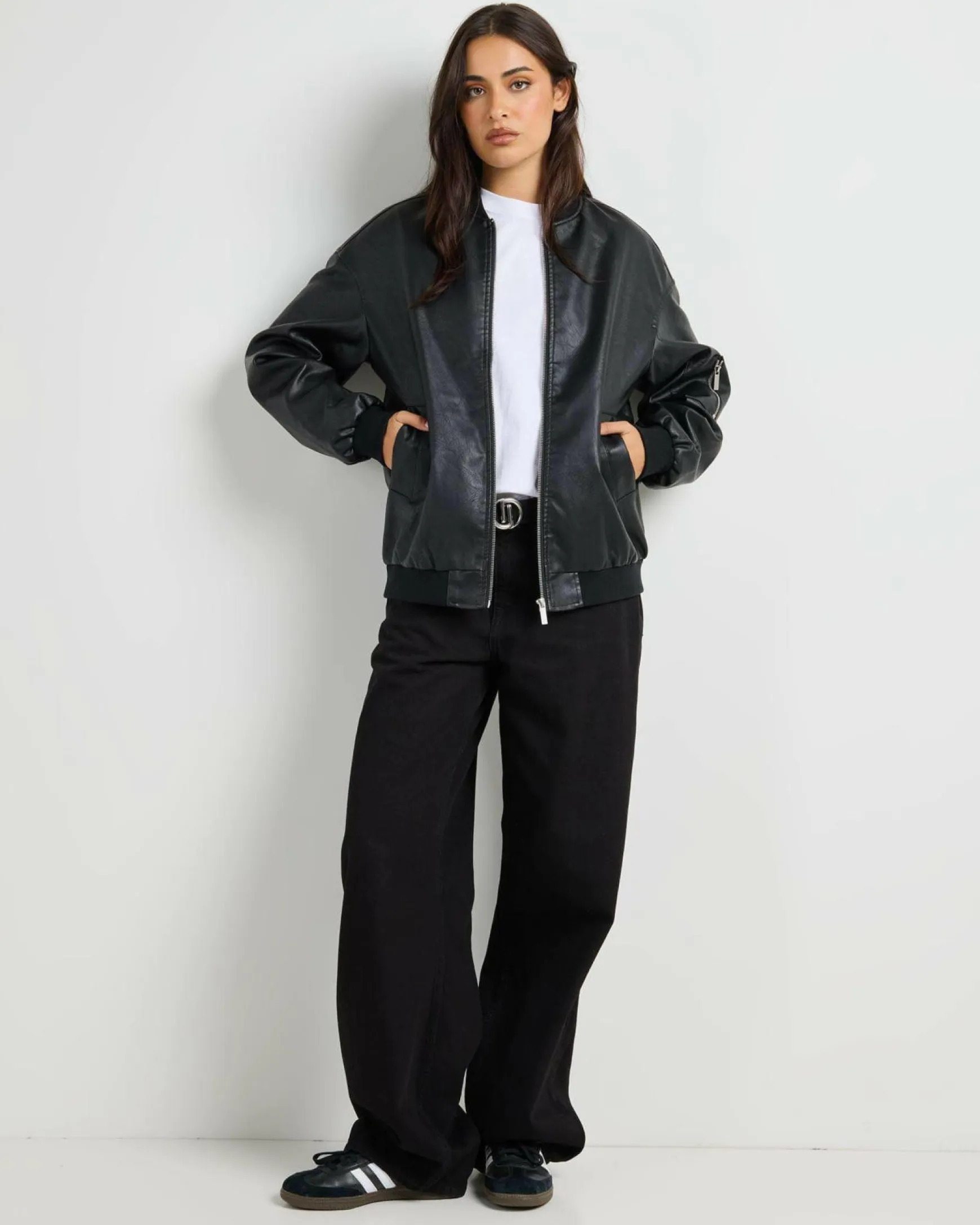 Ace Faux Leather Jacket