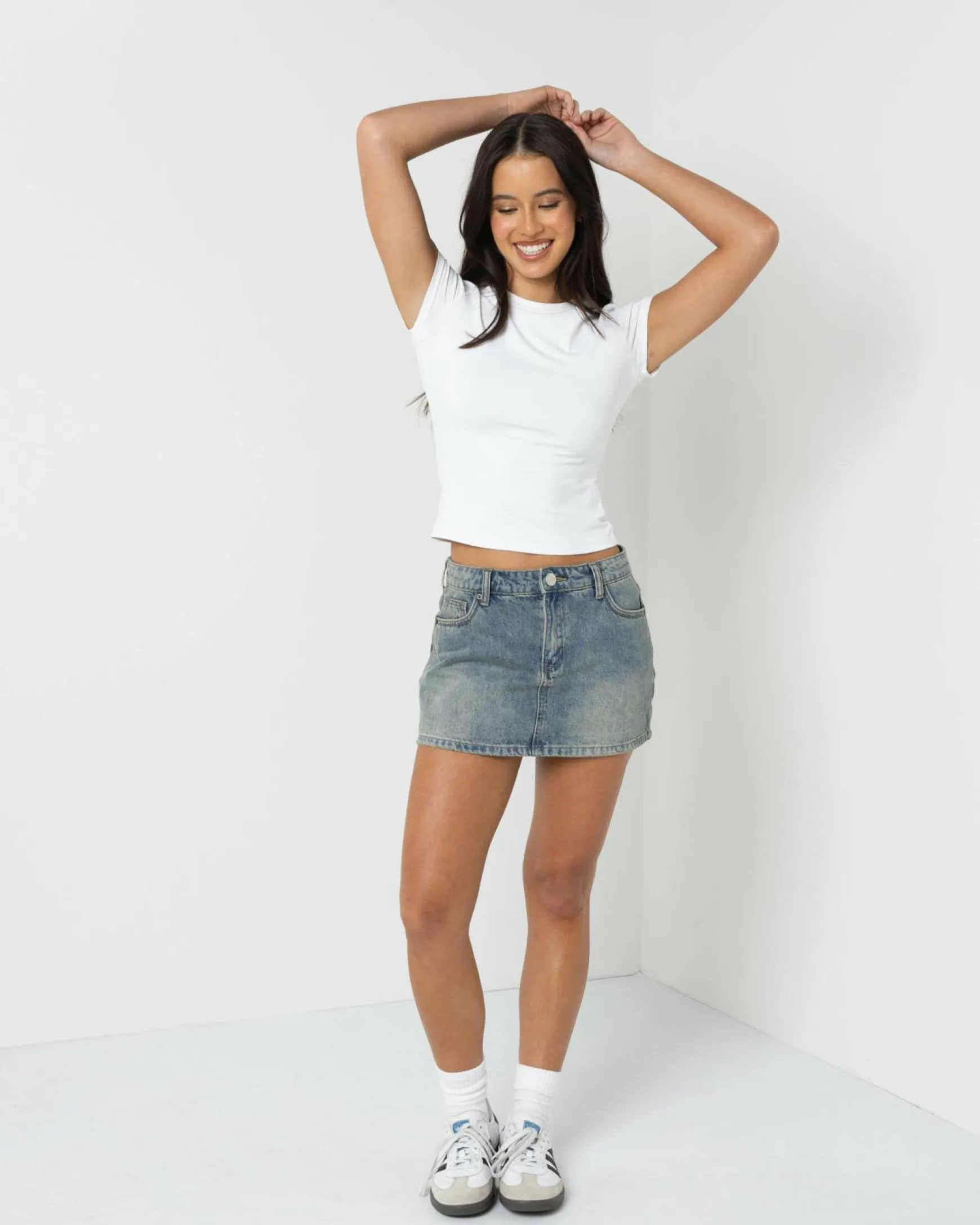 Allegra Denim Skort