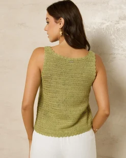 Anastasia Crochet Tie Up Cami Top