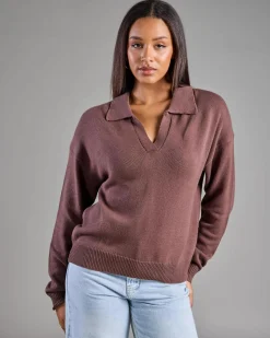 Anthea Polo Collar Knit Jumper