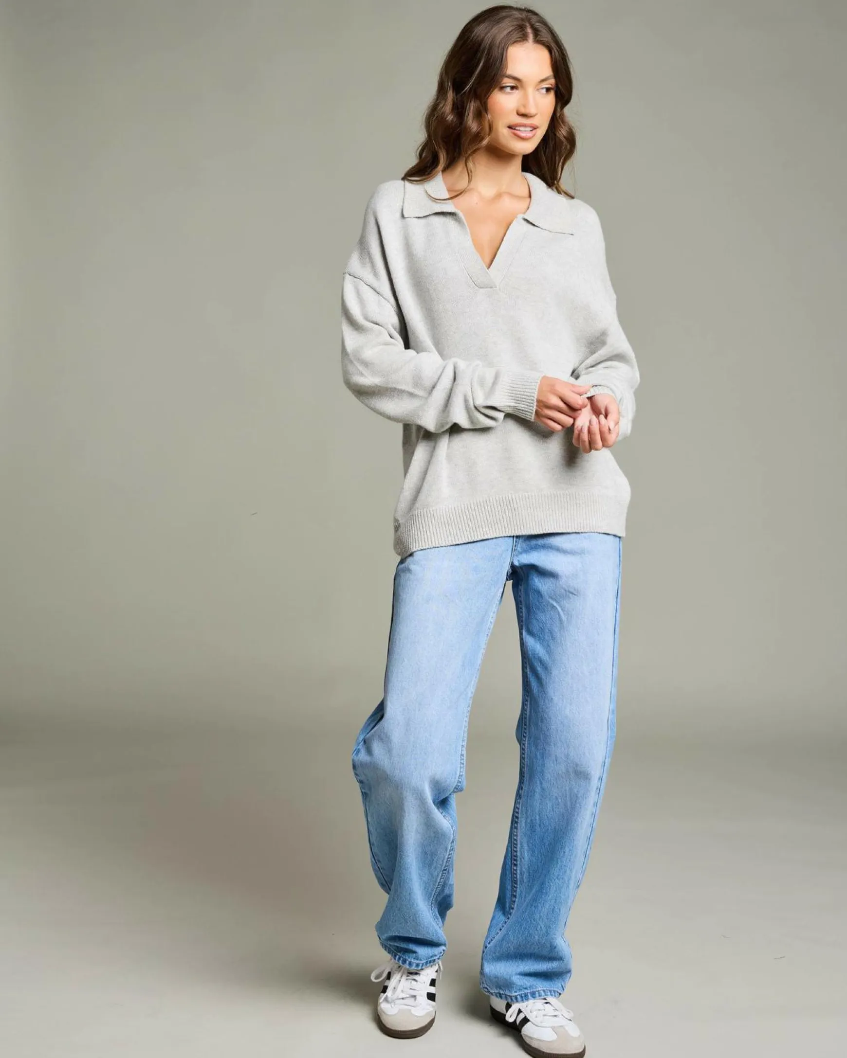 Anthea Polo Collar Knit Jumper