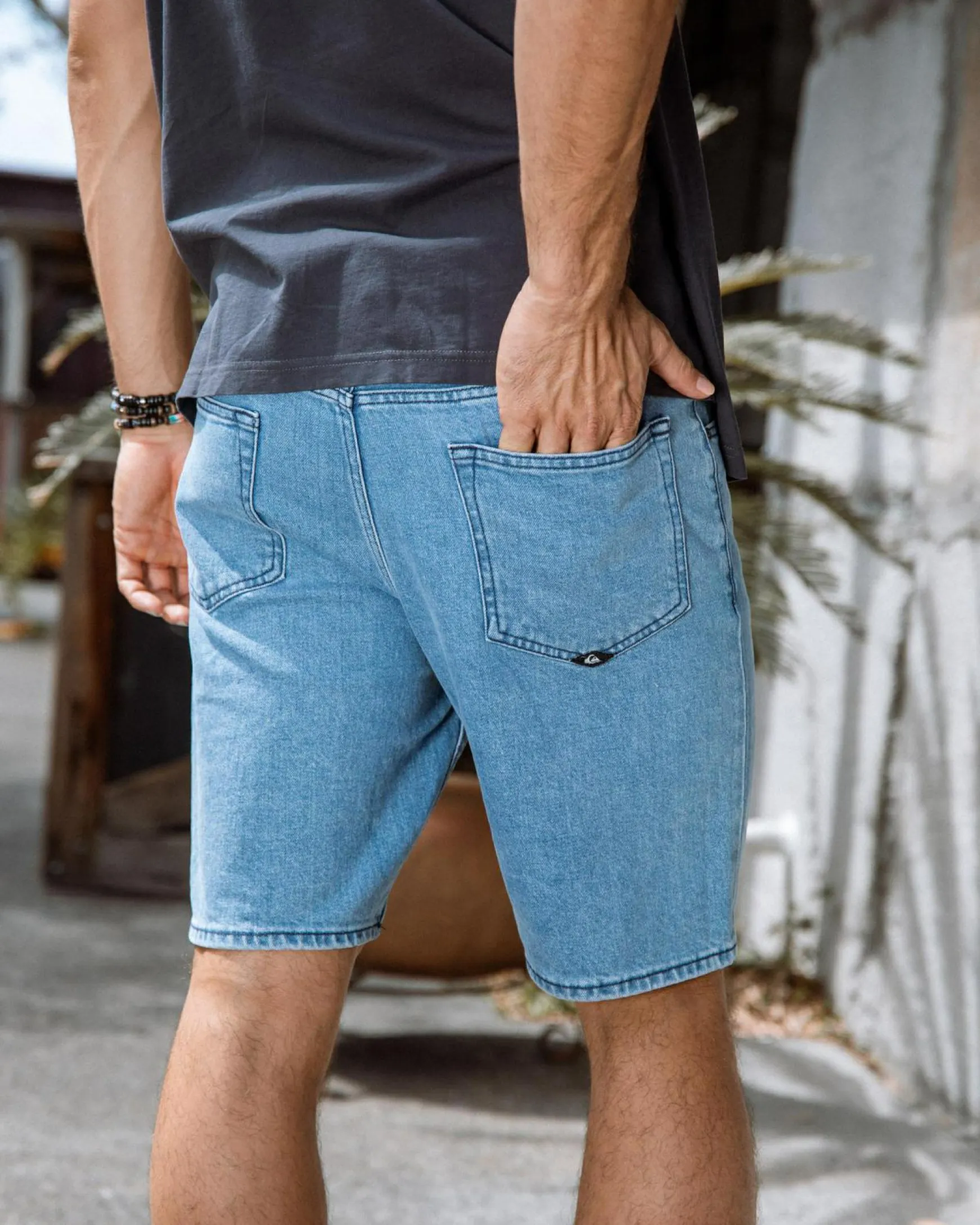 Aqua Cult Aged Denim Shorts