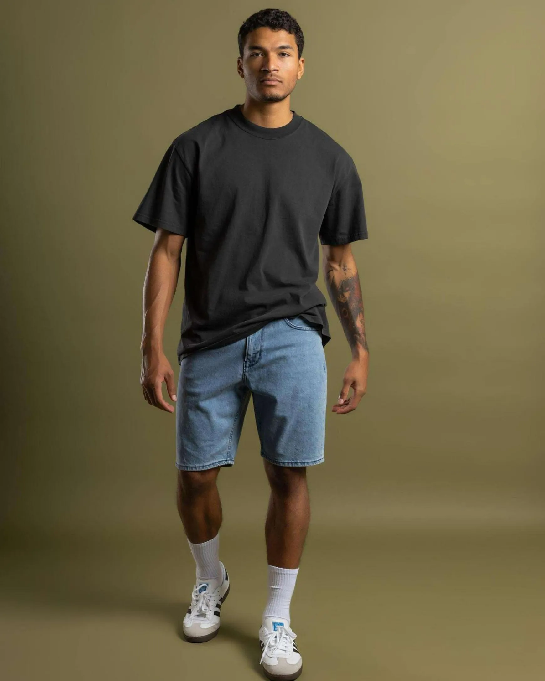 Aqua Cult Aged Denim Shorts