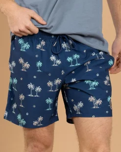 Azure Elastic Waist Board Shorts