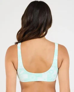 Beach Bum Check Bralette Bikini Top