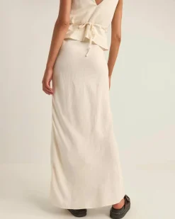Bias Cut Maxi Skirt