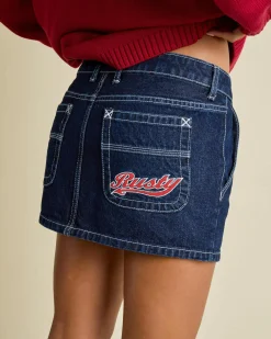 Billie Low Rise Denim Mini Skirt