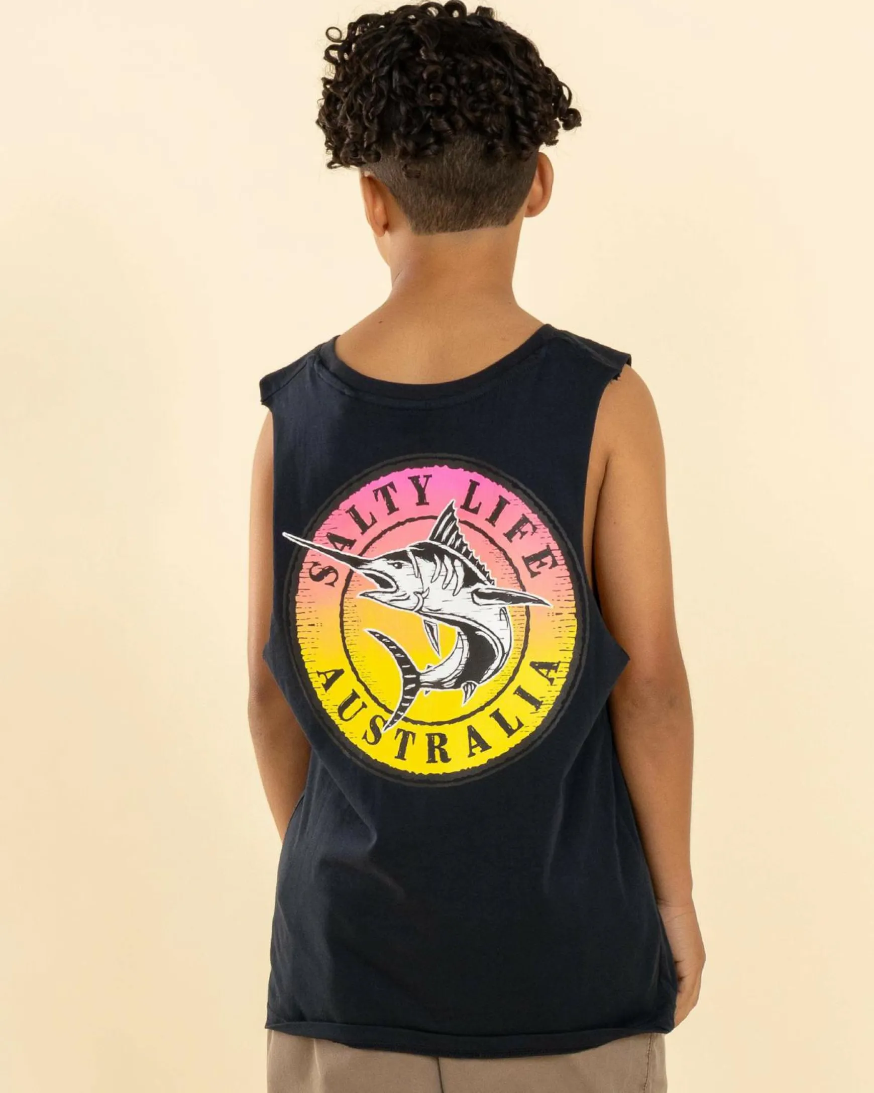 Boys' Evaded Muscle Tank