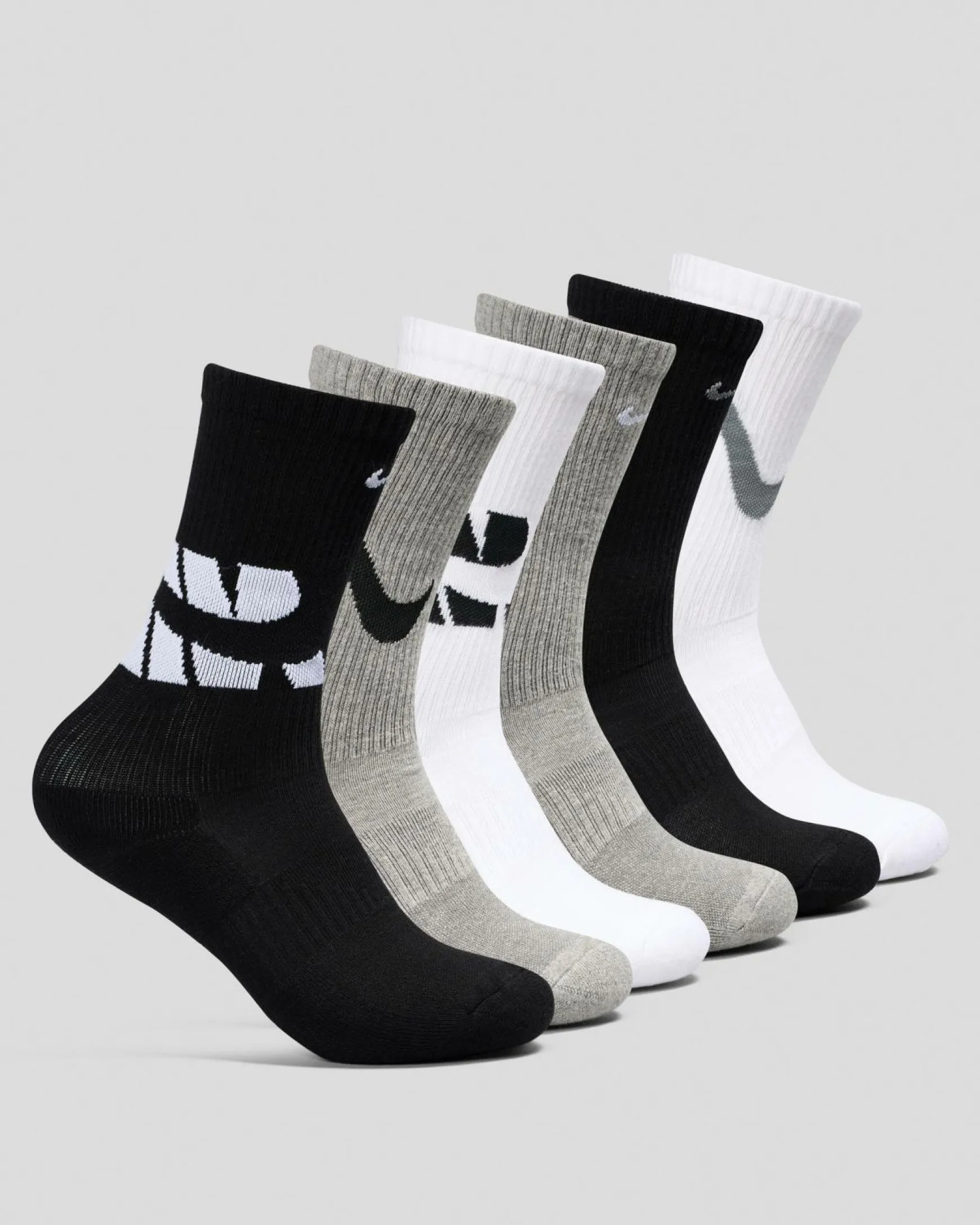 Boys' Everyday Comfort Crew Socks 6 Pack