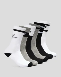 Boys' Everyday Crew Socks 6 Pack