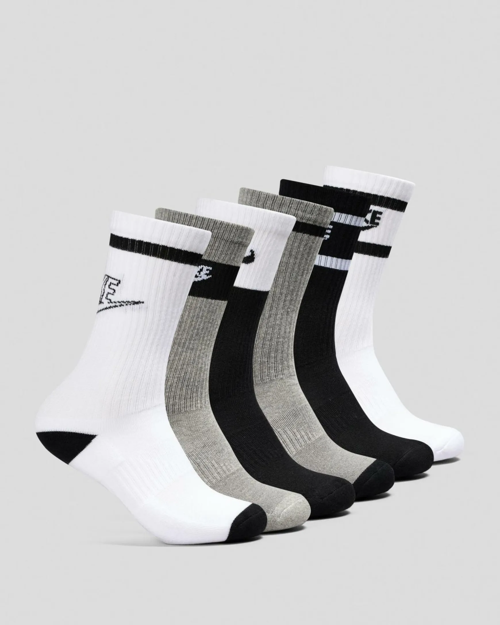Boys' Everyday Crew Socks 6 Pack