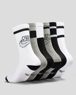 Boys' Everyday Crew Socks 6 Pack