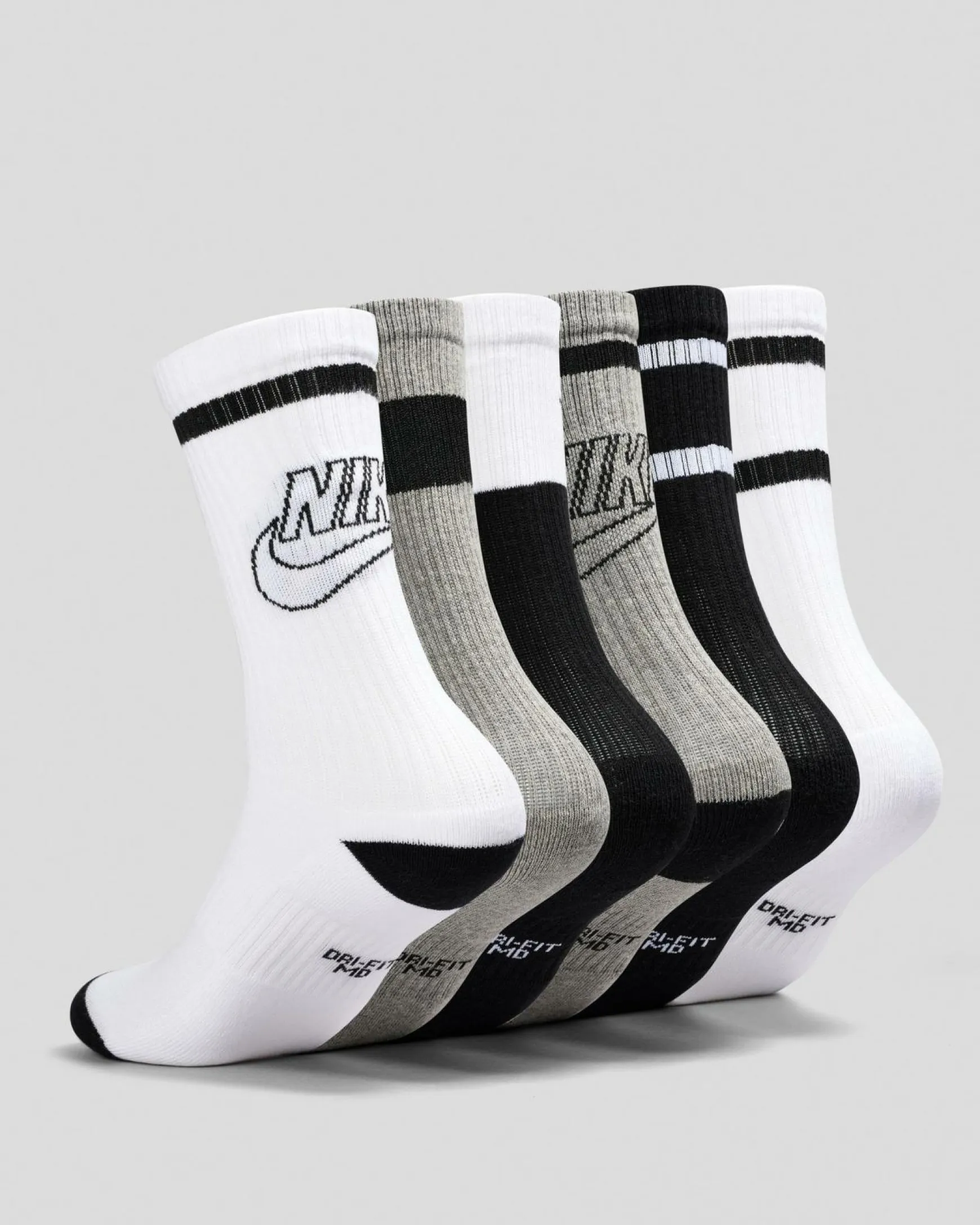 Boys' Everyday Crew Socks 6 Pack