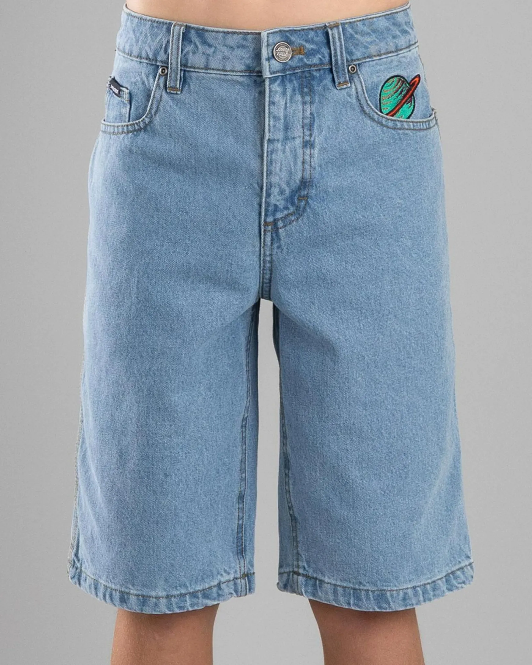 Boys' Space Rocket Denim Shorts