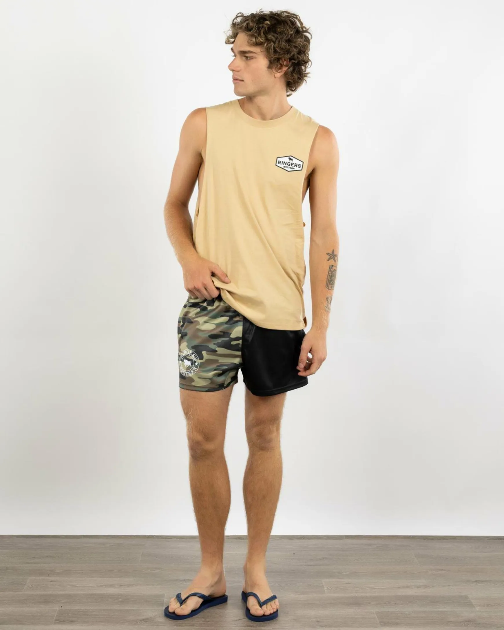 Camo Footy Shorts