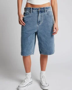 Chainmail Denim Shorts