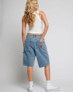 Chainmail Denim Shorts
