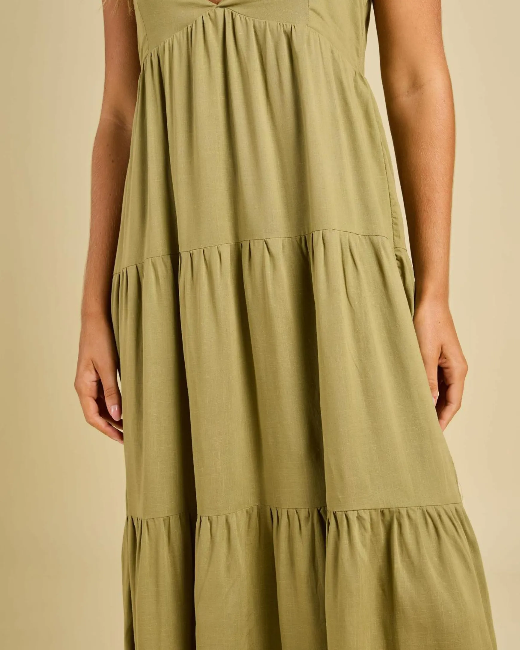 Classic Tiered Midi Dress