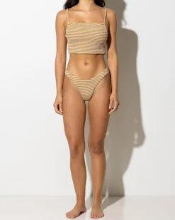 Cove Stripe Bandeau Bikini Top