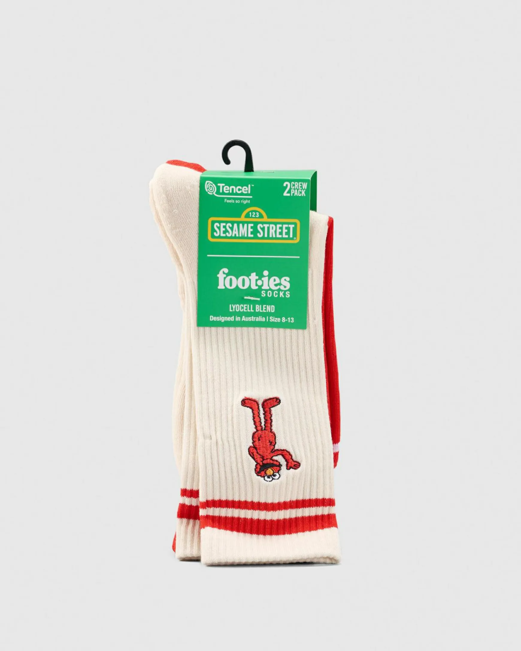 Elmo Sneaker Sock 2 Pack