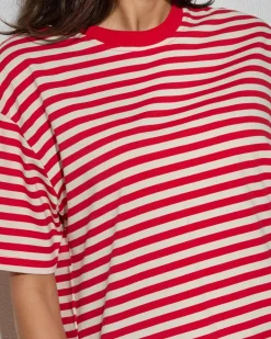 Elodie Stripe Oversized T Shirt