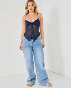 Erika Split Front Top
