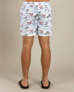 Floretta Elastic Waist Board Shorts