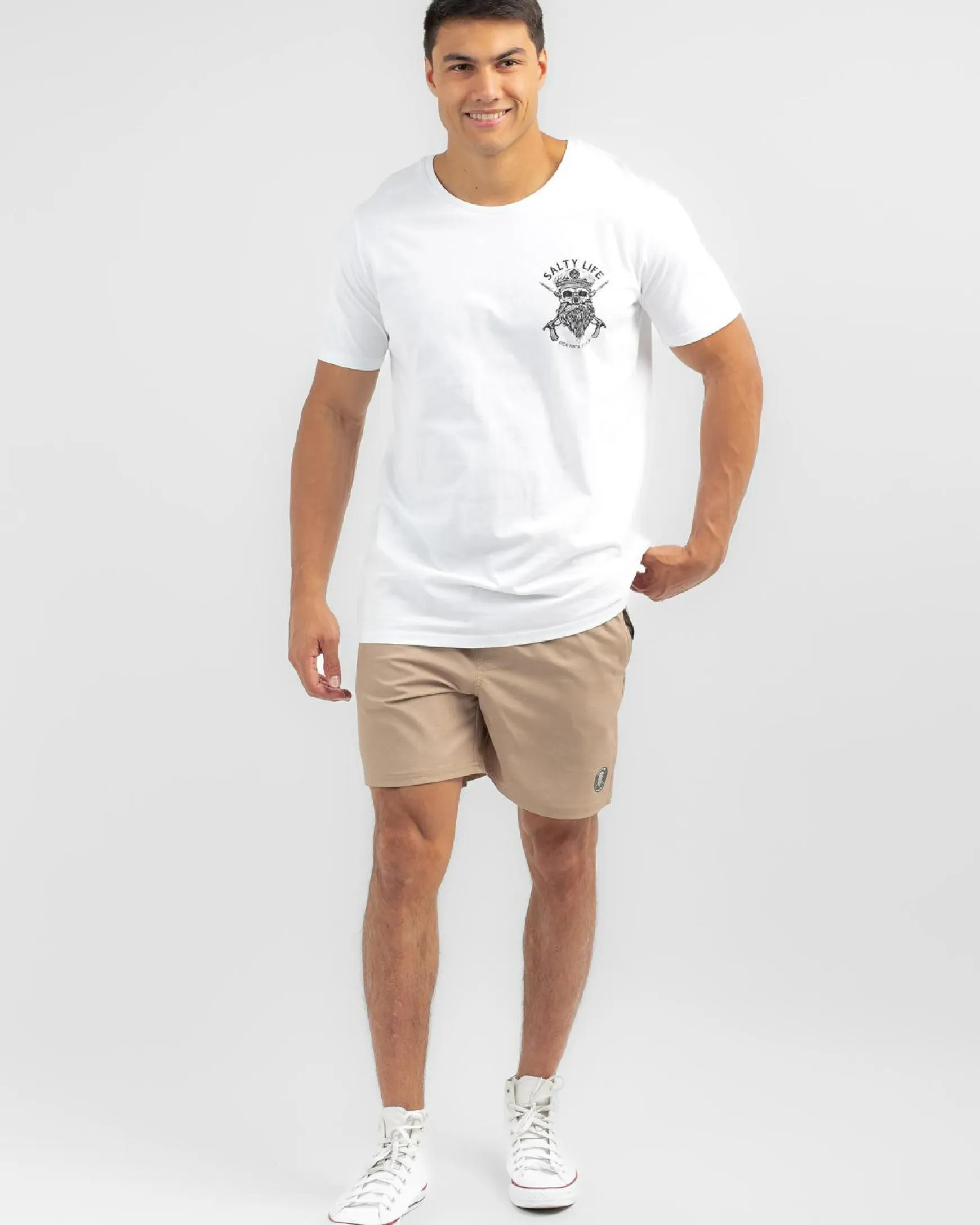 Formal Elastic Waist Shorts
