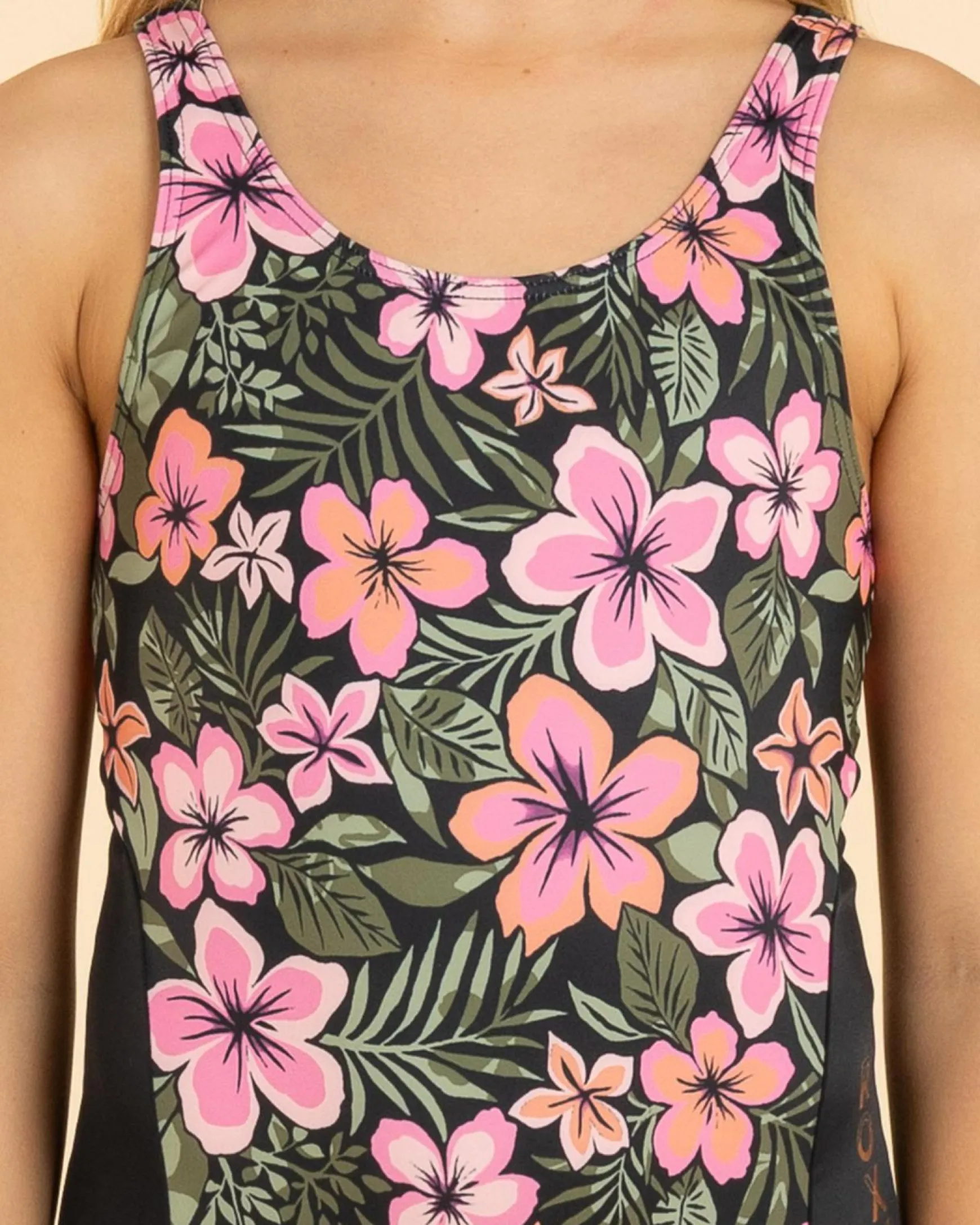 Girls' Active Floral One Piece Swimsuit