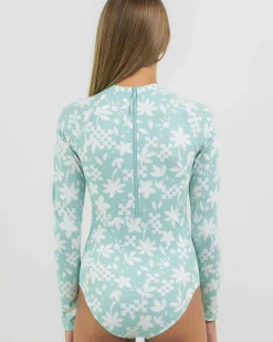 Girls' Catch A Wave Long Sleeve Surfsuit