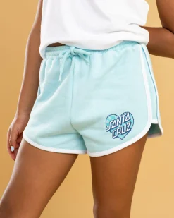 Girls' Checker Heart Dot Shorts