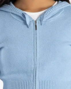 Girls' Cora Hooded Zip Knit Jumper