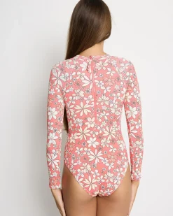 Girls' Fab Floral Long Sleeve Surfsuit