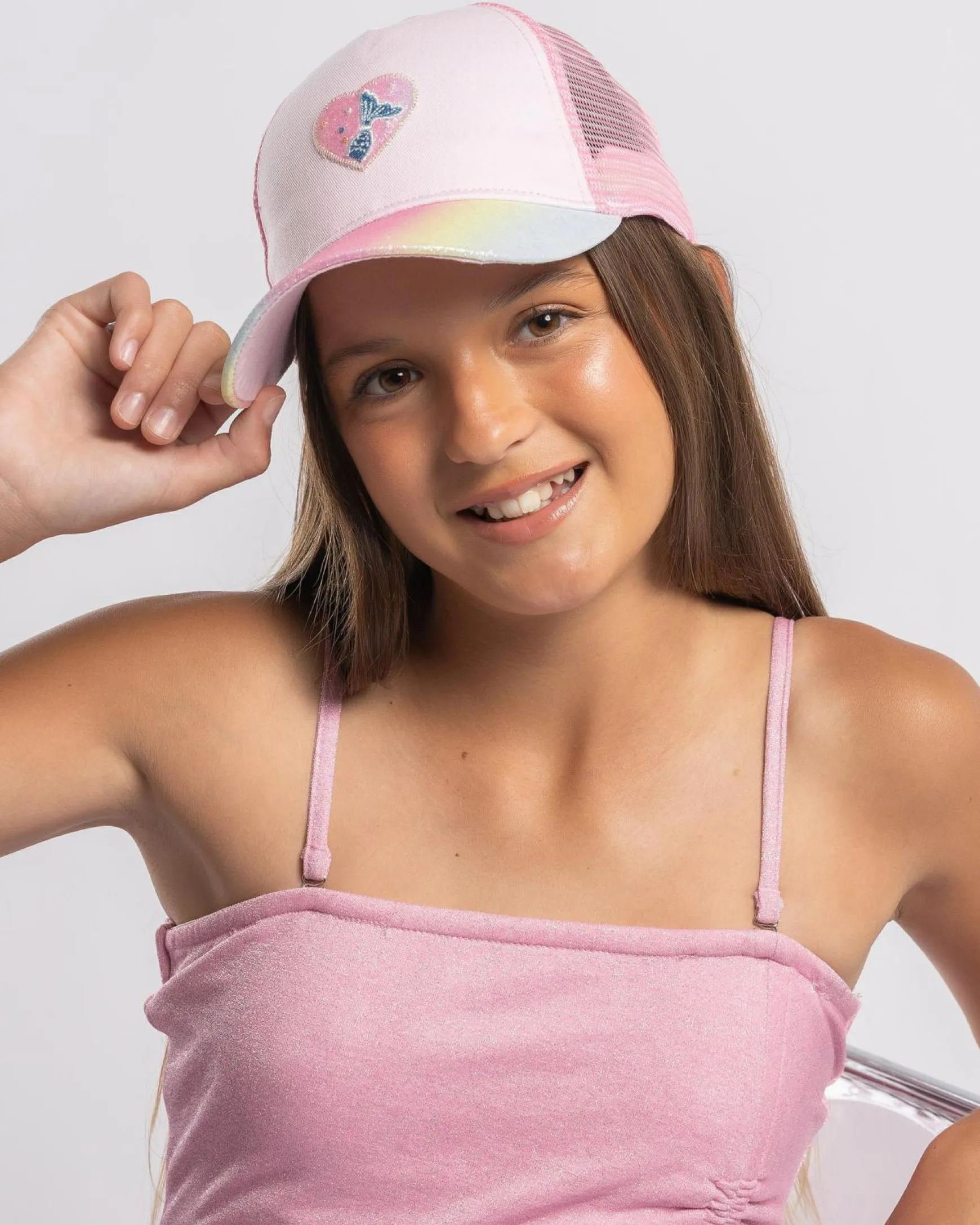 Girls' Heart Cap