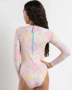 Girls' Hidden Garden Long Sleeve Surfsuit