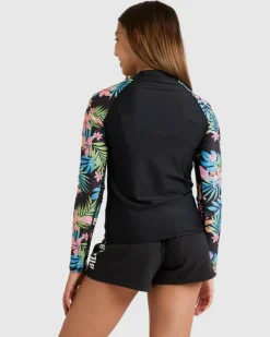 Girls' In Da Jungle Long Sleeve Rash Vest