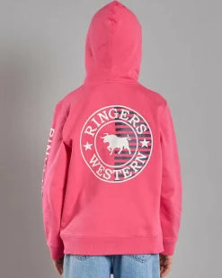 Girls' Jackaroo Flag Hoodie