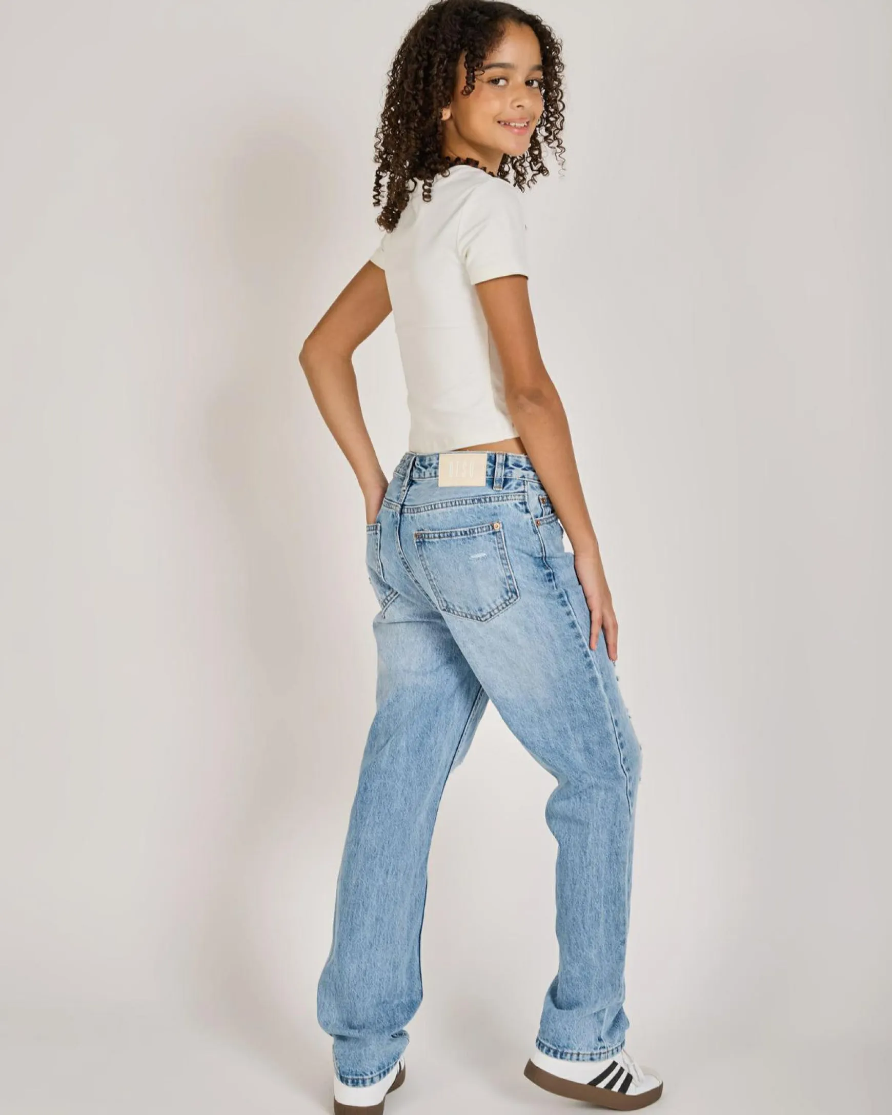 Girls' Rebel Straight Leg Jeans