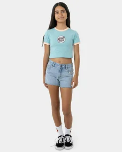 Girls' Sprinkle Dot Front Baby Tee