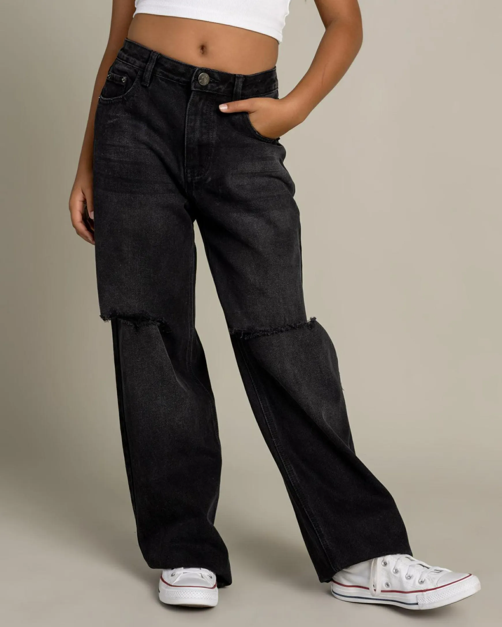 Girls' Stones Straight Leg Jeans