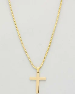 Gold Cross Chain Necklace