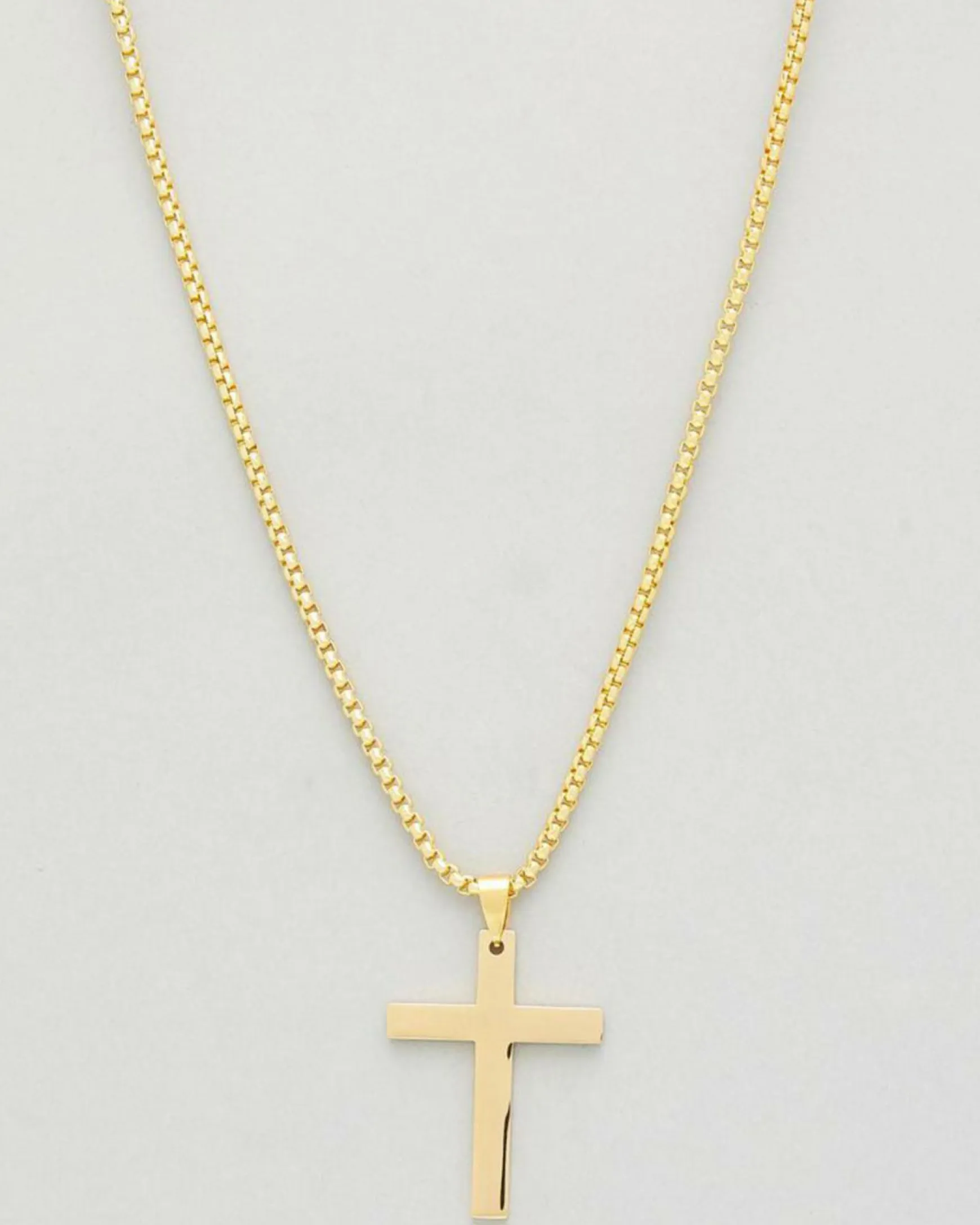Gold Cross Chain Necklace