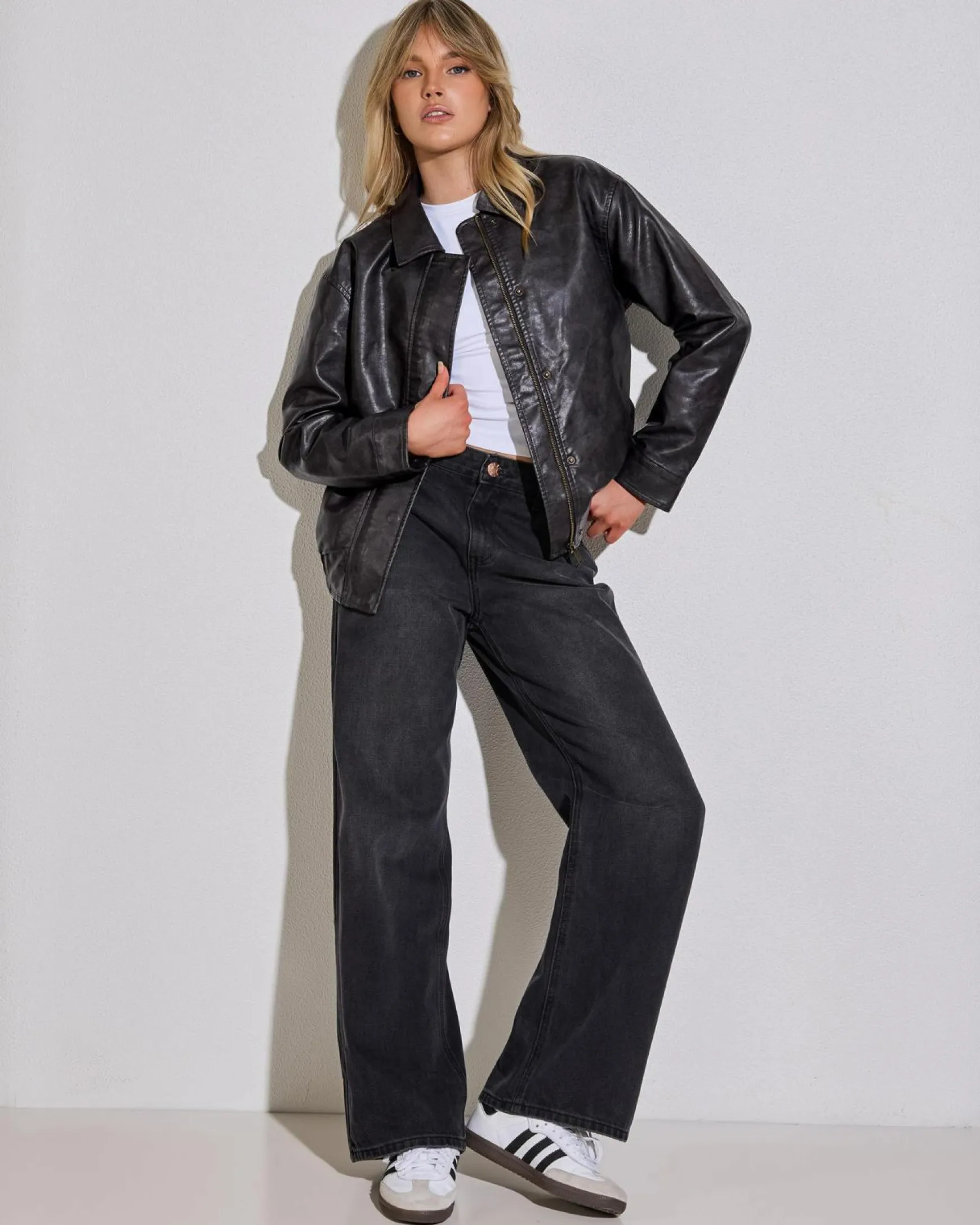 Harley Faux Leather Jacket