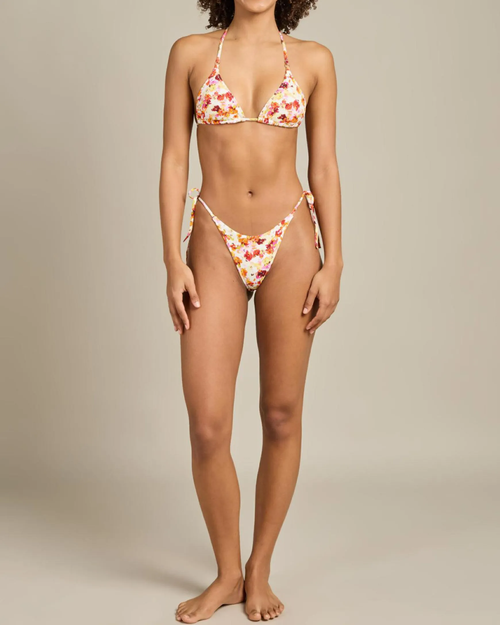Haven Floral Sliding Triangle Bikini Top
