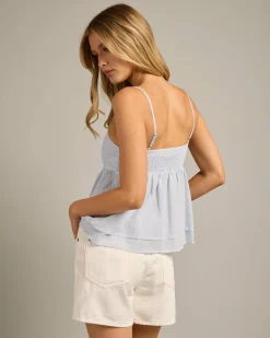 Heather Split Front Top