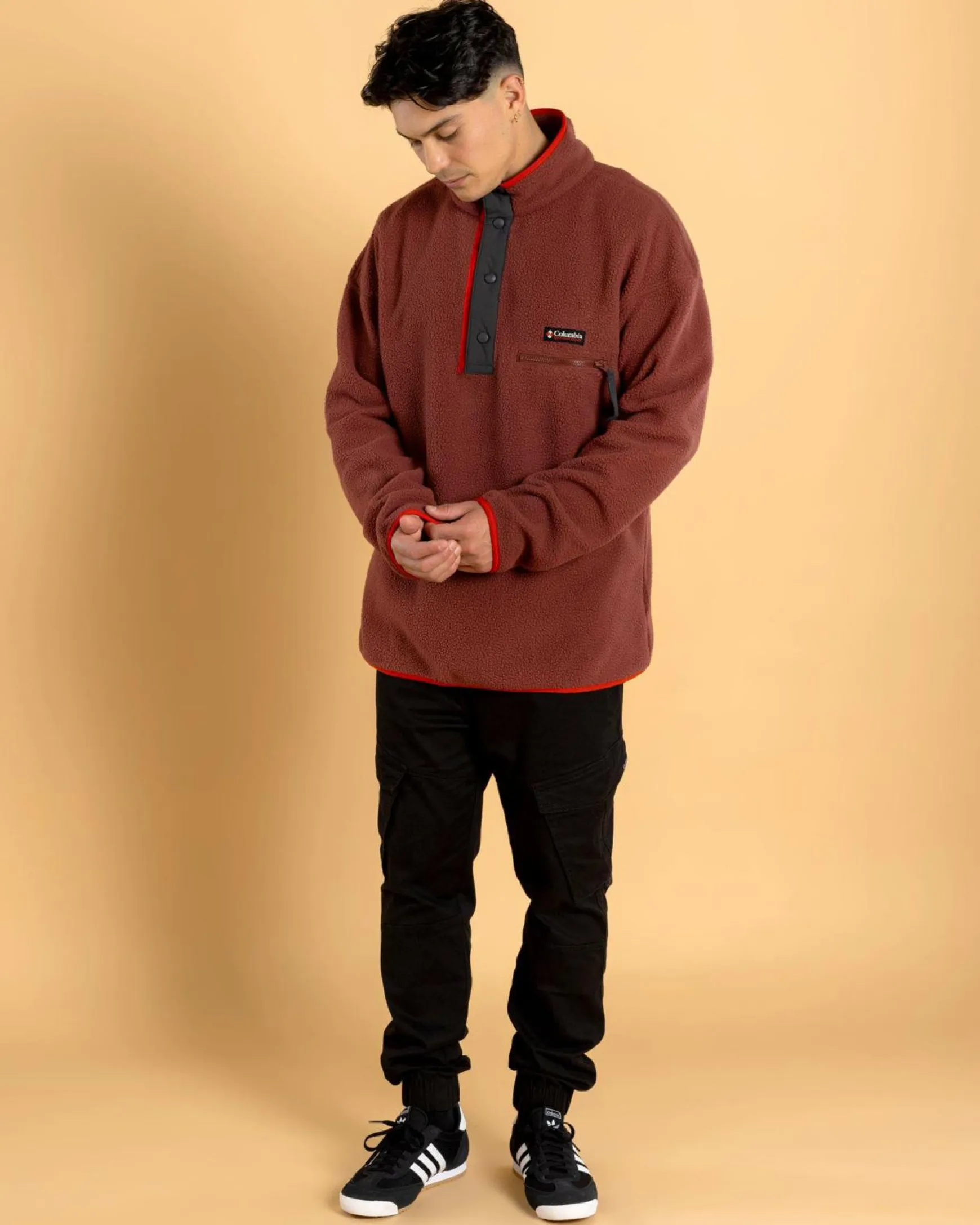 Helvetia Half Snap Fleece Sweatshirt