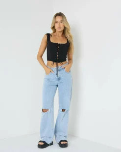 Joey Lace Up Corset Top