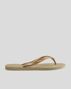 Kids' Slim Metallic Thongs